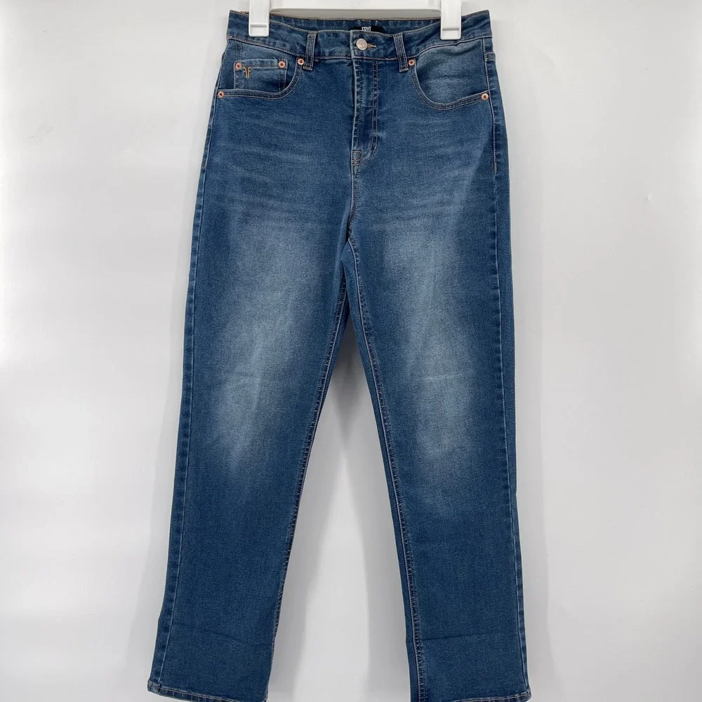 Frye Womens Jeans Size 4/27 Blue Denim High Rise Straight Leg Casual - Picture 2 of 10